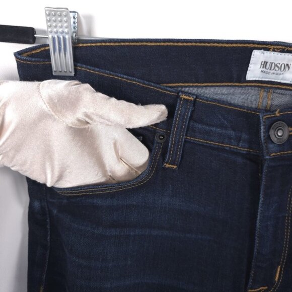 HUDSON USA MADE NICO SUPER SKINNY MIDRISE Jeans RUFF WM407DIV Size 27 - Picture 8 of 12